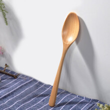 Juego de cuchara y tenedor de madera, utensilios de cocina de bambú, 2 piezas