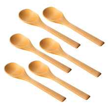 Juego de 6 cucharas de café de madera