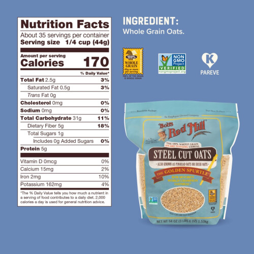 Steel Cut Oats 1.53kg 2