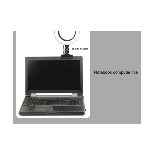 Inel luminos pentru selfie-uri pentru laptop/desktop, 16 cm 1