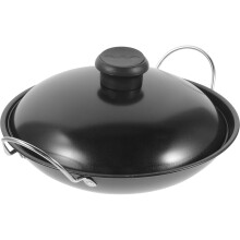 Stainless Steel Cooking Wok with Double Handles