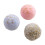 Felt Snowflake Ornaments Pink Blue Gray 3-Pack 1