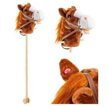 99 cm Hobby Horse Toy with Sounds Dark Brown