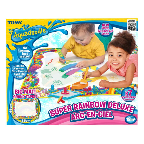 Super Rainbow Deluxe Large Water Doodle Mat