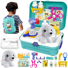 Veterinarian Toy Doctor Set with Backpack Role Pla