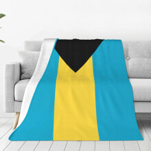 Mikrofaserdecke mit Bahamas-Flagge, 152 x 127 cm
