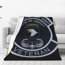 US Army 101st Airborne fleece tæppe 50x60 tommer