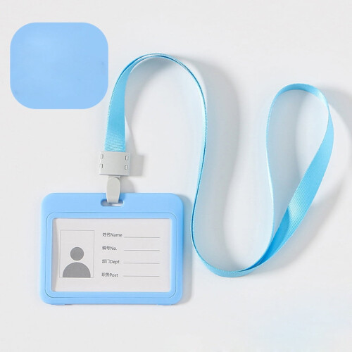 Carte d'identité Cailmei transparente recto-verso bleu ciel