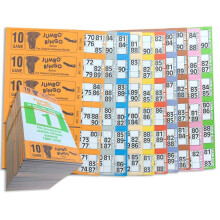 Jumbo Bingo 750 BOOKS 10 PAGE GAME STRIPS OF 6 TV