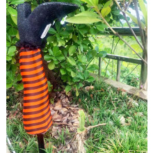 Wadada Witch Legs Yard Stakes Pomarańczowe Halloweenowe Dekoracje Zewnętrzne