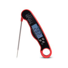 Hariumiu mattermometer digital magnetisk röd