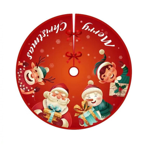 Weihnachtsbaumrock mit Aufdruck, 1 Stück