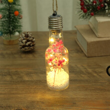 Lampe suspendue en bouteille, ampoule transparente 13 x 4,5 cm, décoration