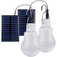 Ampoules solaires LED OUSITAID pour intérieur et extérieur (lot de 2)