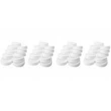 Couvercles nervurés pour bocaux Mason en plastique, 70 mm x 86 mm, lot de 40
