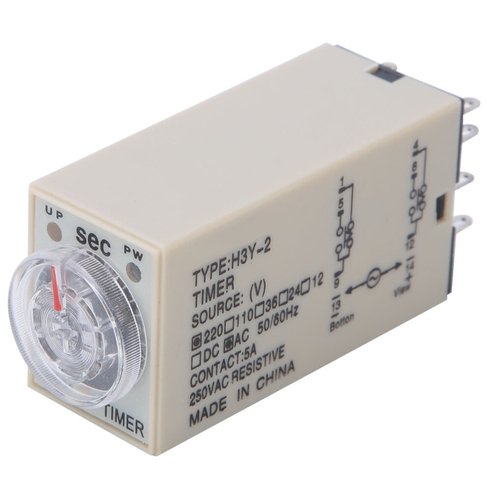 Time Relay H3Y-2 8 Pin 0-10s 220VAC Adjustable
