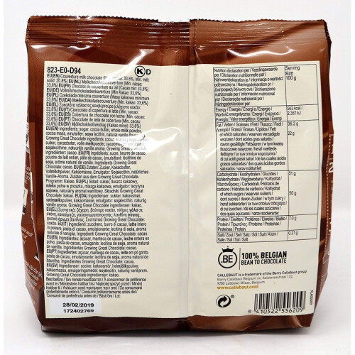 Callebaut Chocolate Bundle 3x400g Milk 1