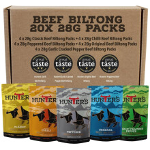 Hunters Beef Snack 20 Pack Variety Beef Biltong