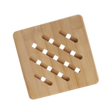 5 Piece Bamboo Trivet Set Square Heat Mats