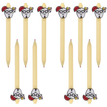 Smooth Writing Oil Pen Plastic Ball Pen Writing Pen-Yellow