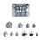 Christmas Balls Ornaments Set Silver 50 Pcs 2