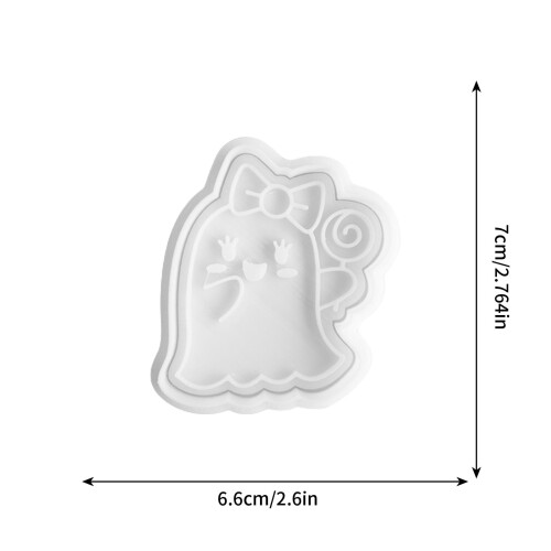 Halloween Cookie Molds Pumpkin Ghost Hat Shapes 6 pcs 2