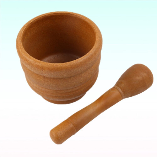 Mortier et pilon à ail en bois, 1 pièce 1
