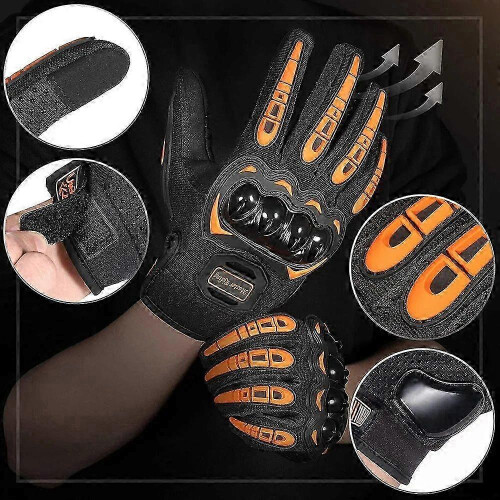 (green, M) Waterproof Motorcycle Gloves Winter with Touch Screen Compatibility 1