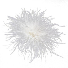Broche de pluma de avestruz, 1 pieza