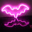 Λάμπα LED με νέον μοτίβο για το Halloween, τρομακτικό μοτίβο, μπαταρία USB 1