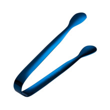 Pince à glaçons en acier inoxydable bleu (1 pièce)