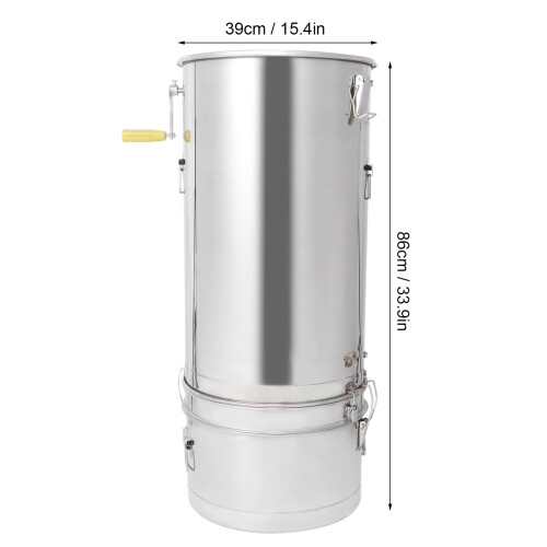 Rust-Resistant Honey Extractor 39x39x86cm