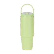 Tasse spacieuse en acier antirouille de 900 ml avec-herbe verte