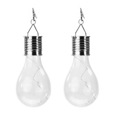 Ampoule solaire en verre LED avec fil de cuivre, guirlande lumineuse d'extérieur à suspendre