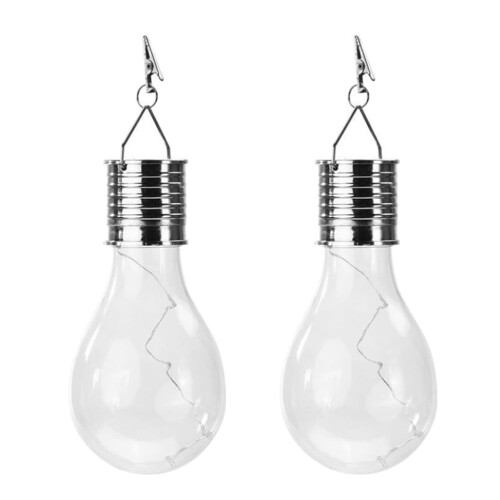 Ηλιακή γυάλινη λάμπα LED με σύρμα χαλκού, εξωτερική κρεμαστή