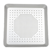 Grand plateau à pizza en alliage d'aluminium, plat de-15 pouces