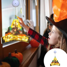 Halloween raamverlichting met kasteeldesign, 3 meter
