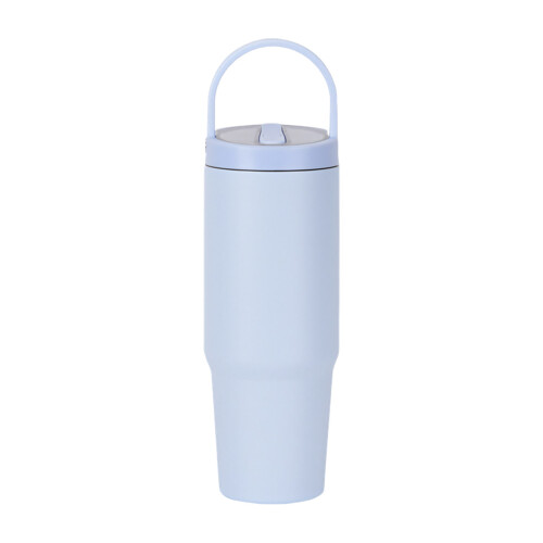 Gobelet isolé de qualité supérieure avec poignée-bleu gris clair