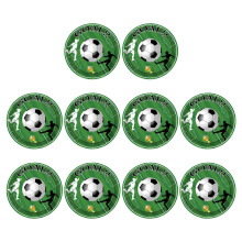 Football Print Plastic Cups Plate Napkin Table-7 inch plate