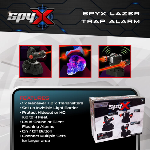 Includes 2 Super Bright Beams and Receiver Alarm 2