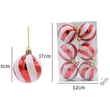 Handbeschilderde kerstbalversiering 6 cm