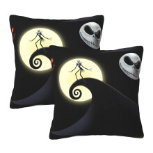 Lot de 2 taies d'oreiller en peluche L'Étrange Noël de Monsieur Jack