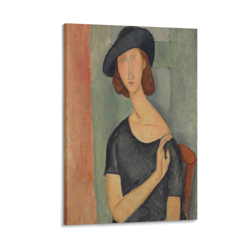 Modigliani-lærredsplakat 08x12 tommer