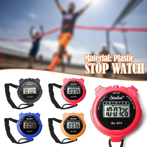Digitale handzame sportstopwatch met timer. 2