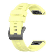 (Yellow) Garmin Fenix 7x 6x 5x Silicone 26mm Breathable Wristband Belt