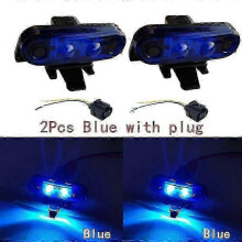 (2x blue with plug) 2pcs 24v For Volvo Fh Fm Truck Cab Roof Marker Light For Fh13 Truck Top Lamp Oem 82116545 21087346
