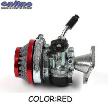 (red) Carburetor for 49cc ATV - 19mm Performance Air Filter Assembly