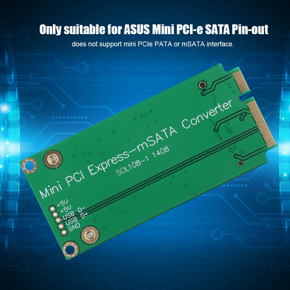 Msata 30X50mm To Mini Pcie Sata Adapter 7340572368492