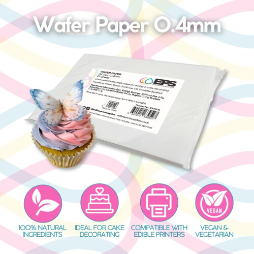 EPS A4 Edible Wafer Paper 100 Sheets 1