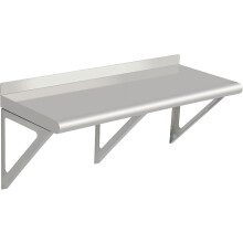 Mensola a muro in acciaio inox per uso commerciale, 30 cm